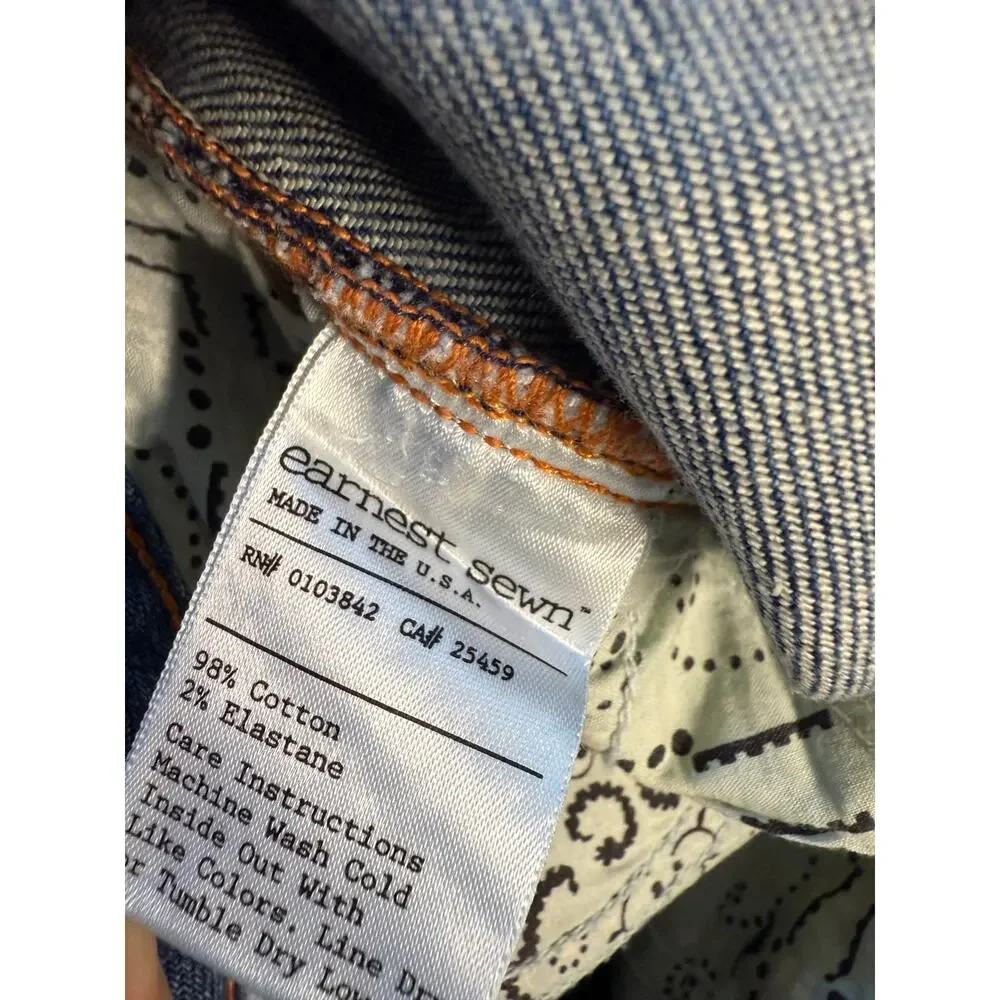 Earnest Sewn Hefner .05 Anthropology Boot Cut Jeans | Mid-Wash Denim | Size 27
